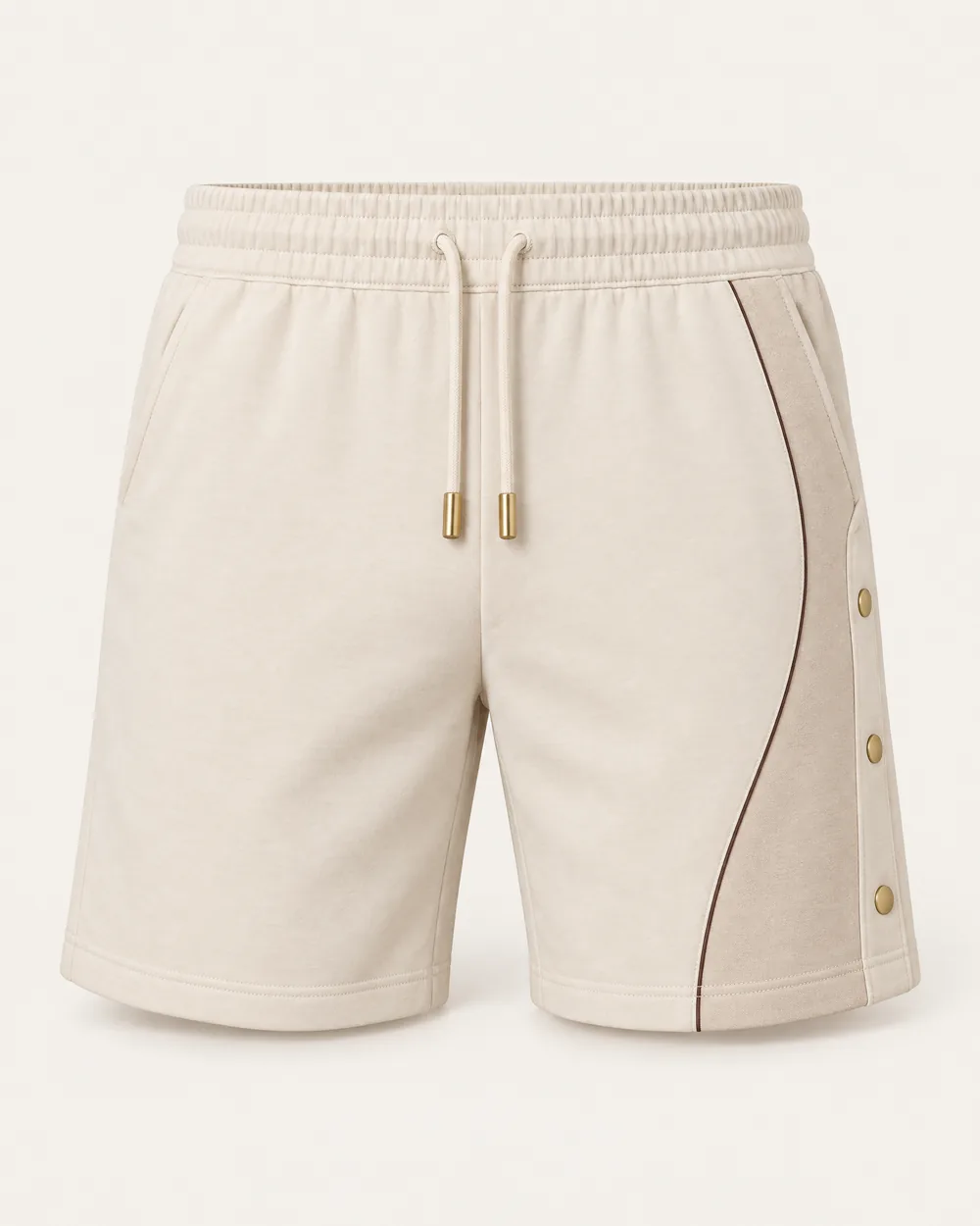 Athleisure shorts, front view