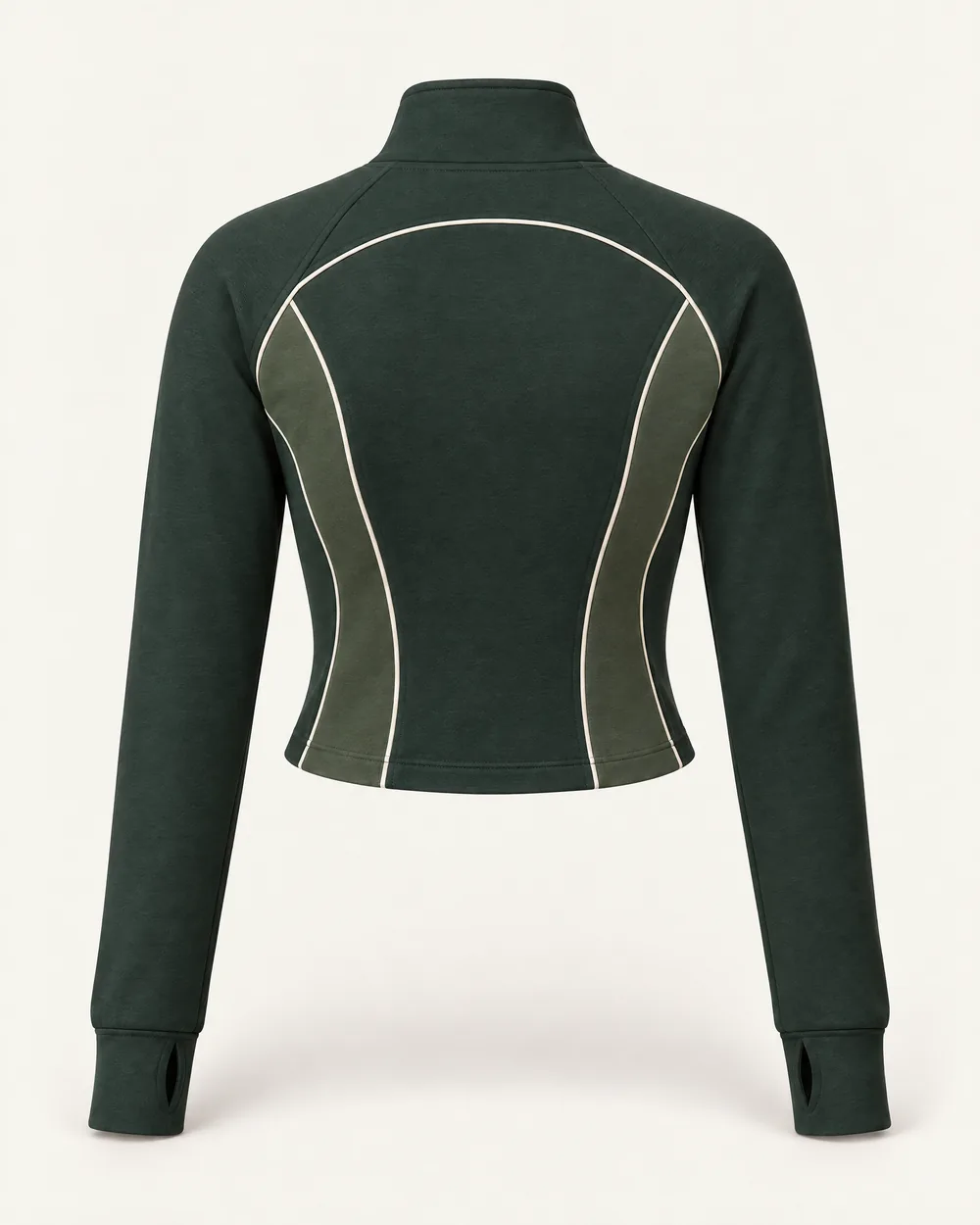 Fitted jacket, back view