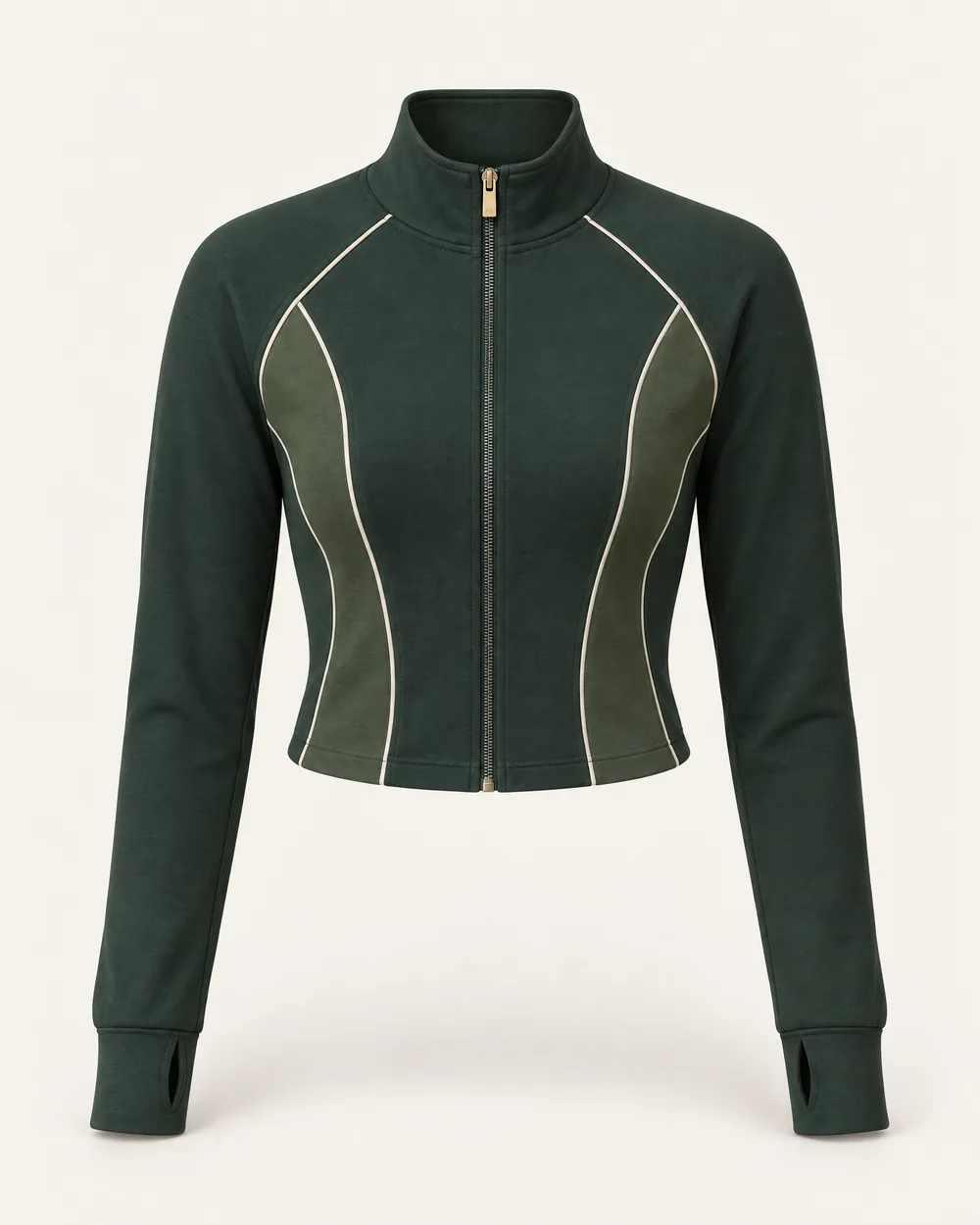 Fitted jacket, front view
