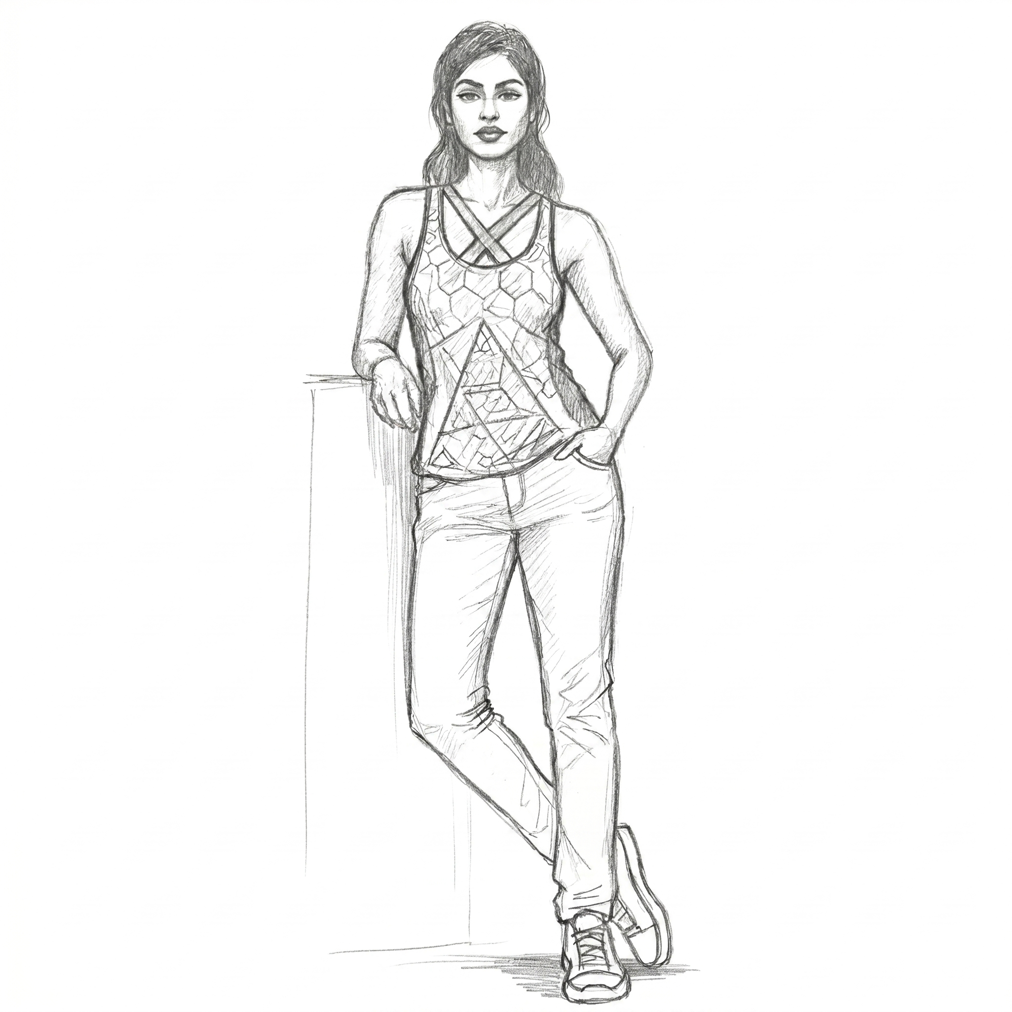 Racerback Tank sketch